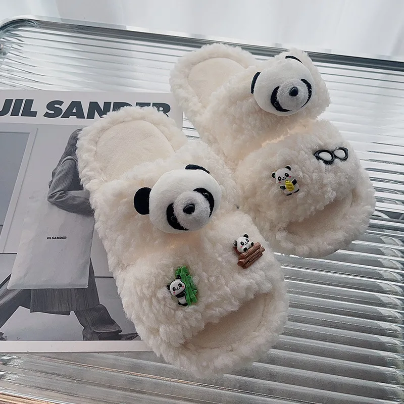 Cartoon Mao Mao slippers womens home soft-soled non-slip slippers cartoon panda cotton slippers wear flat-bottomed warm slippers
Cartoon Mao Mao slippers womens home soft-soled non-slip slippers cartoon panda cotton slippers wear flat-bottomed warm slippers