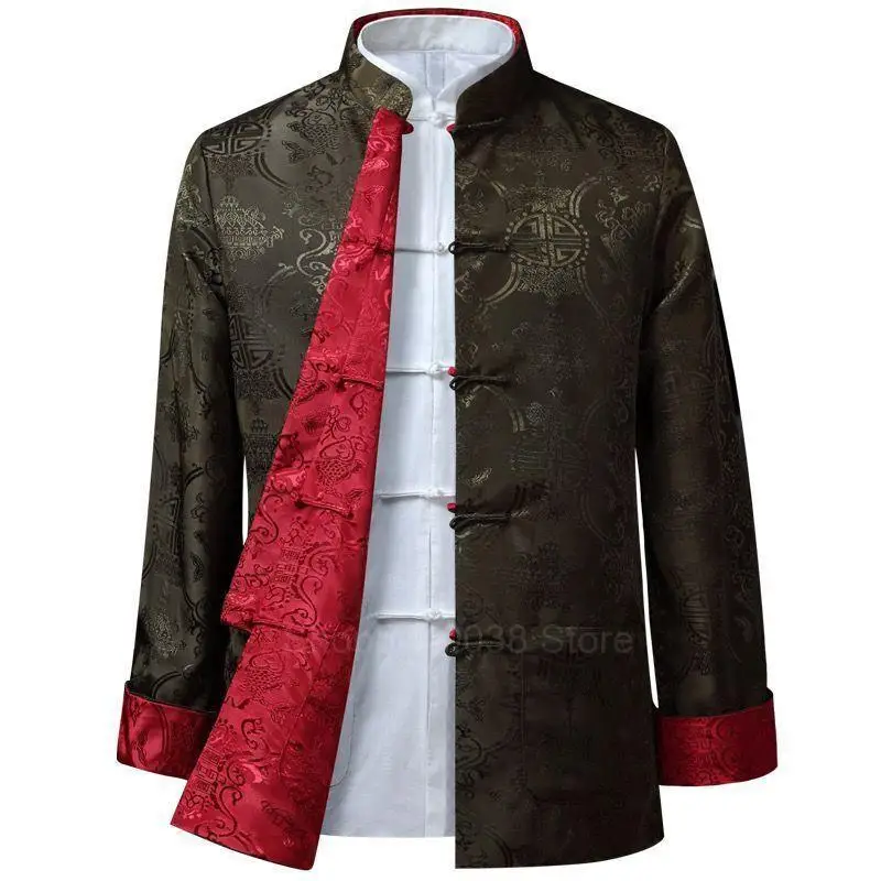 Chinese Traditional Tang Suit New Year Clothes Embroidered Coat Button Bicolor Internal and External Perforation Long Sleeve
Chinese Traditional Tang Suit New Year Clothes Embroidered Coat Button Bicolor Internal and External Perforation Long Sleeve