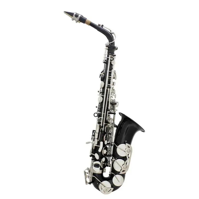 Alto Saxophone E Плоский латунный корпус с белой пуговицей, коробка из ткани Оксфорд, перчатки, ремешок, шейной ремешок, кисть
Alto Saxophone E Плоский латунный корпус с белой пуговицей, коробка из ткани Оксфорд, перчатки, ремешок, шейной ремешок, кисть
