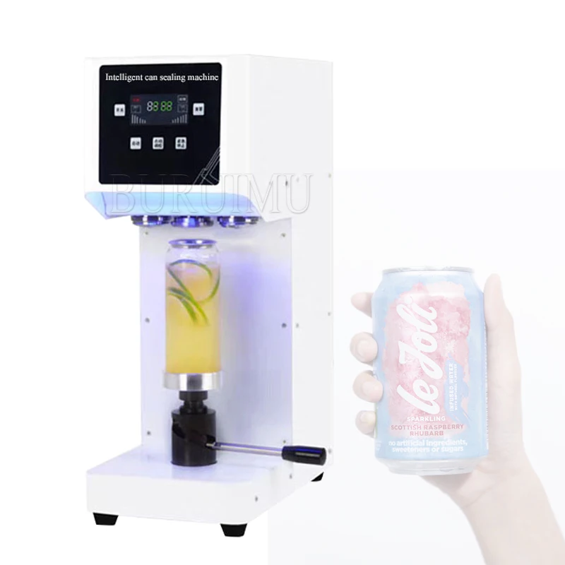 

Semi Automatic Intelligent Tin Can Sealing Machine Bottle Can Filler Seamer Beer Can Sealer For Food Beverage