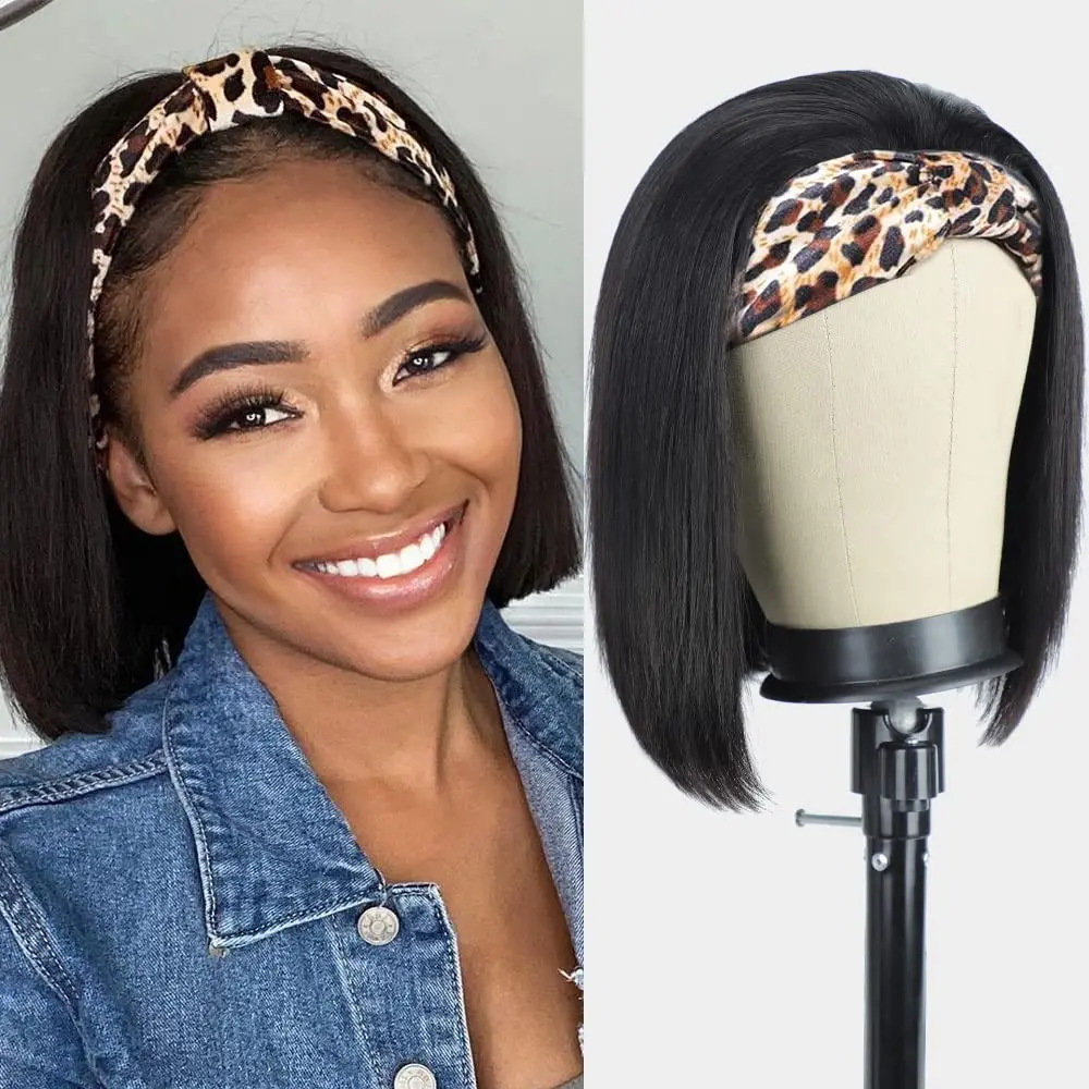 Short Bob Headband Wigs Brazilian Human Hair Wig With Headband For Women Straight Bob Human Hair Wigs Full Machine Made
Short Bob Headband Wigs Brazilian Human Hair Wig With Headband For Women Straight Bob Human Hair Wigs Full Machine Made