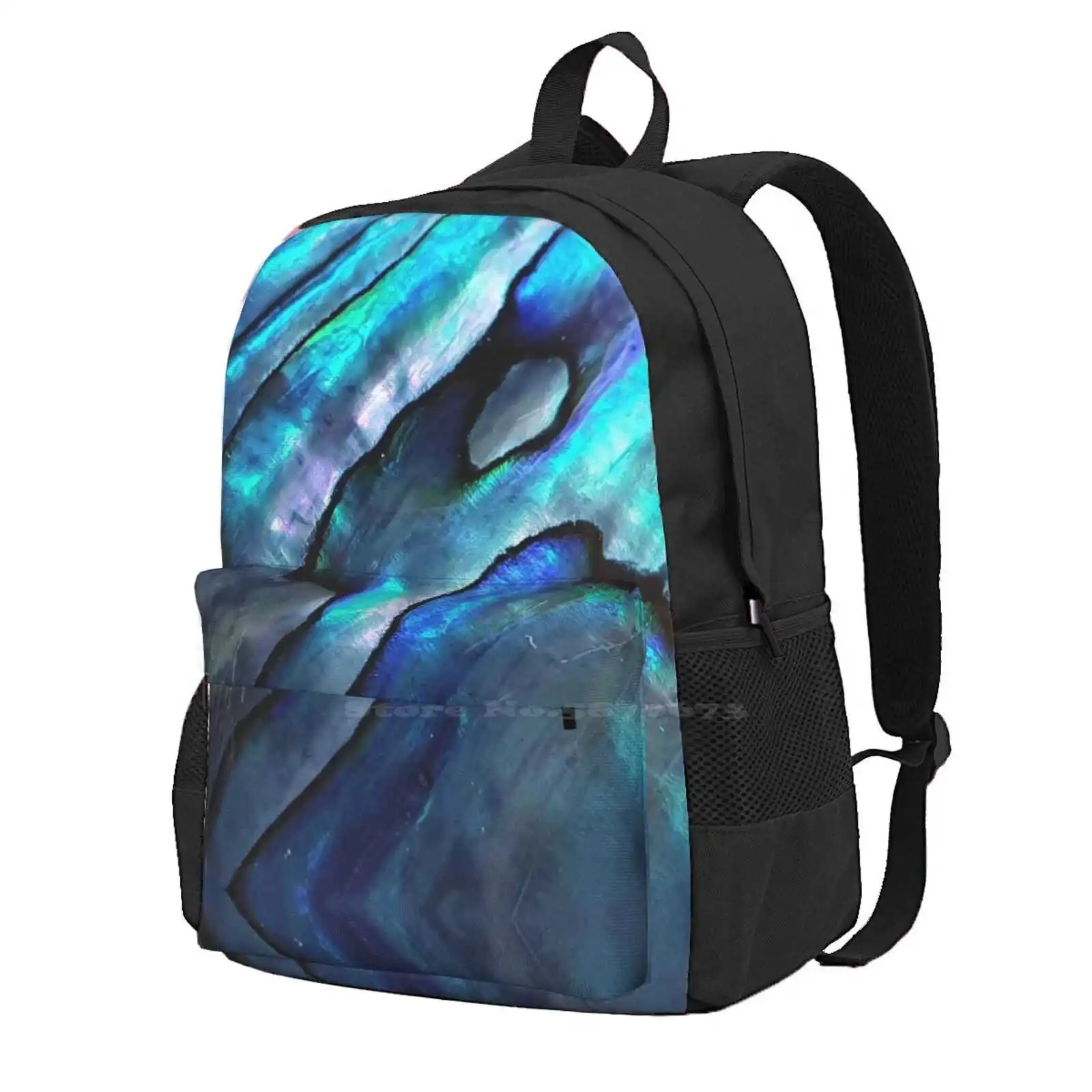 Iridescent Blue Abalone Shell. Flashy Blue Close Up Photography 3d Print Design Backpack Student Bag Blue Shell Abalone
Iridescent Blue Abalone Shell. Flashy Blue Close Up Photography 3d Print Design Backpack Student Bag Blue Shell Abalone