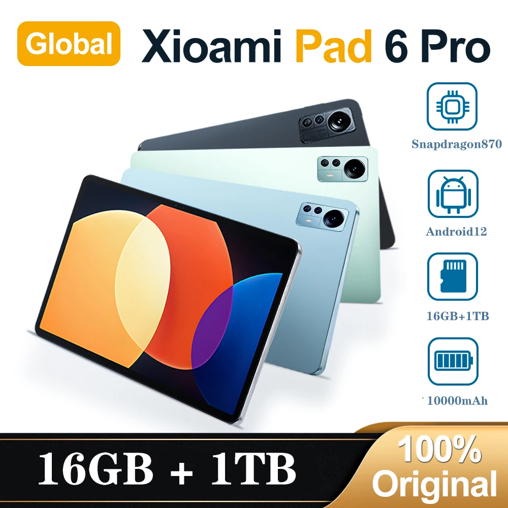 Планшет Android 12 MI Pad 6 Pro, новинка, телефон, Snapdragon870, 11 дюймов, Восьмиядерный, две SIM-карты, телефон, GPS, Bluetooth, Wi-Fi, планшетный ПК
Планшет Android 12 MI Pad 6 Pro, новинка, телефон, Snapdragon870, 11 дюймов, Восьмиядерный, две SIM-карты, телефон, GPS, Bluetooth, Wi-Fi, планшетный ПК