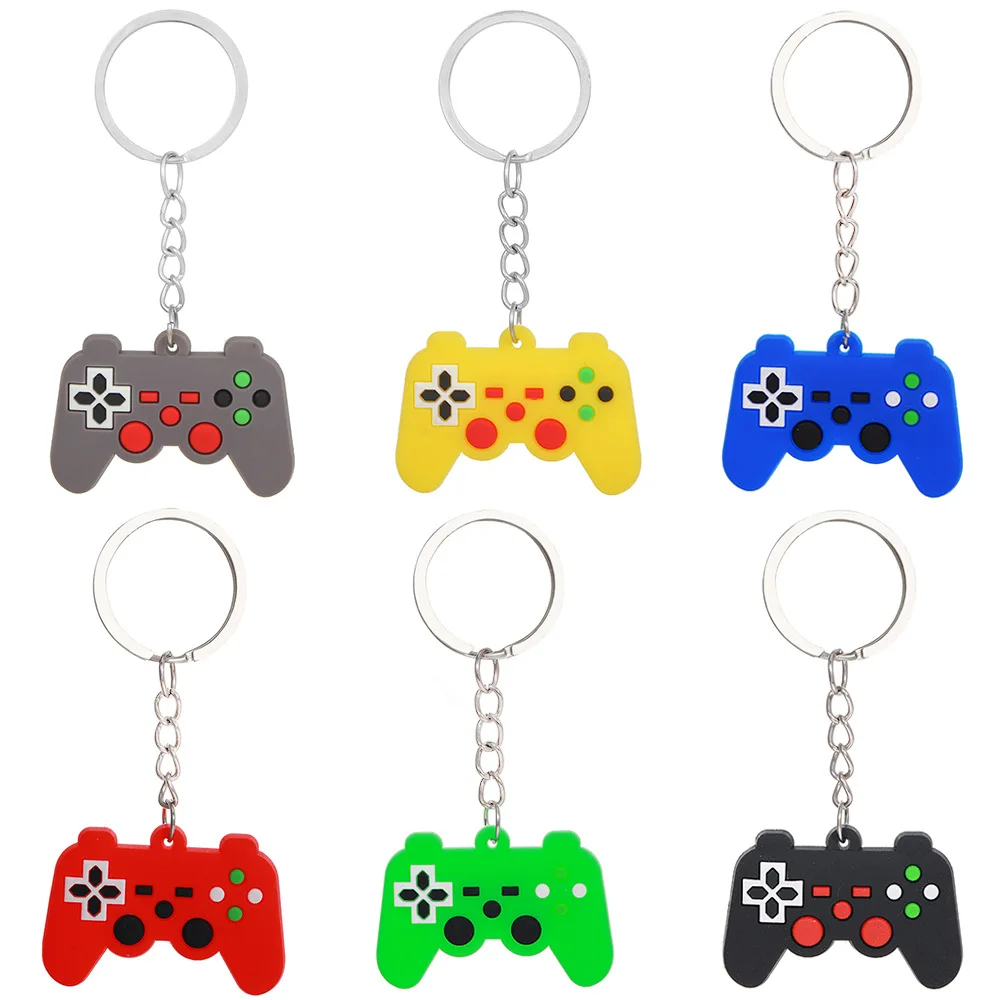 Cute kids silicone game console keychain, gamepad joystick keychain, birthday party gift, Father's Day, 6-piece set
Cute kids silicone game console keychain, gamepad joystick keychain, birthday party gift, Father's Day, 6-piece set