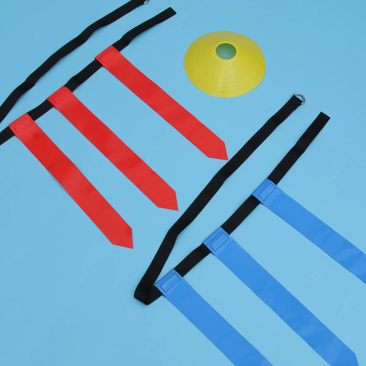 16 Pcs Flag Football Set 12 Belts 4 Cones Football Training Accessories for Football Player
16 Pcs Flag Football Set 12 Belts 4 Cones Football Training Accessories for Football Player
