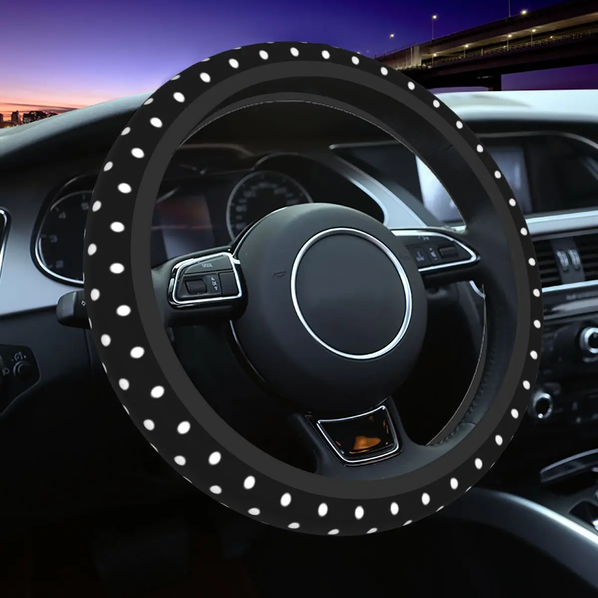 38cm Car Steering Wheel Cover Cute Polka Dot Universal Auto Decoration Colorful Automobile Accessory
38cm Car Steering Wheel Cover Cute Polka Dot Universal Auto Decoration Colorful Automobile Accessory