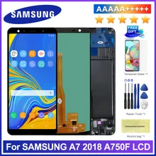 Écran tactile LCD AMOLED de remplacement, pour Samsung Galaxy A7 2018 SM-A750F A750F A750=