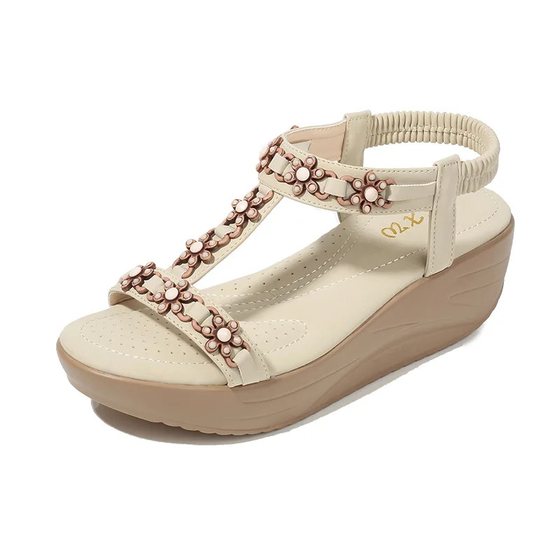 Women Soft Bottom Casual Wedge Heels Sandals Summer Bohemia Sandals Female Casual Open Toe Walking Shoes Ladies Beach Shoes
Women Soft Bottom Casual Wedge Heels Sandals Summer Bohemia Sandals Female Casual Open Toe Walking Shoes Ladies Beach Shoes