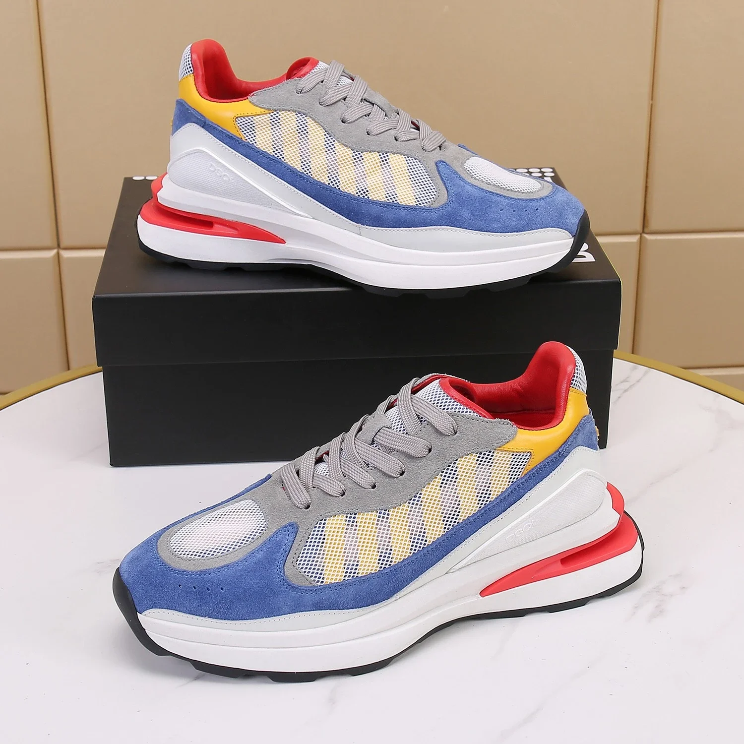 2023 Men's Italy Brand ICON Outwear Casual Running Highstreet Sneakers Men DSQ2 Brand Design Tenis Masculino Patchwork Shoes
2023 Men's Italy Brand ICON Outwear Casual Running Highstreet Sneakers Men DSQ2 Brand Design Tenis Masculino Patchwork Shoes