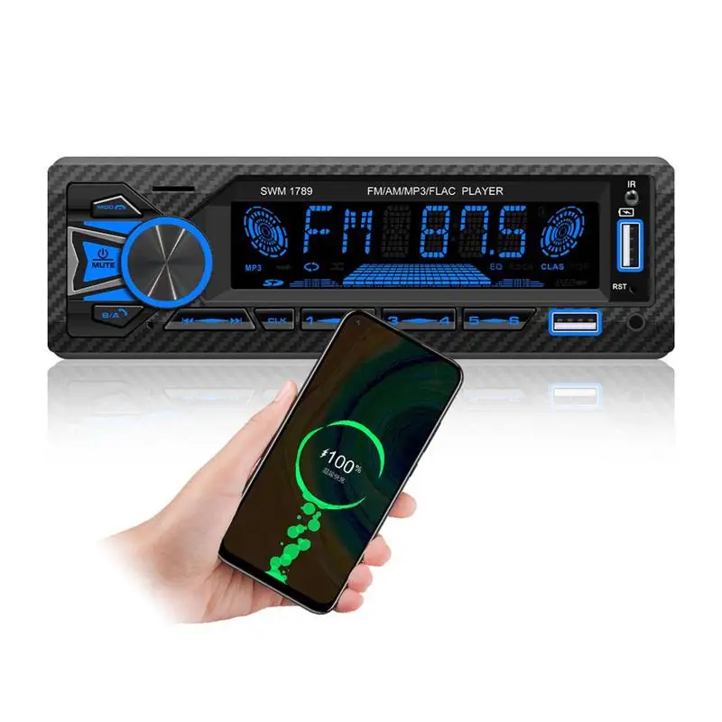 Multimedia Car Stereo LCD Single Din Car Stereo With Dual 5.1 Bluetoothes Connecting 2.1A USB Quick Charge Smart Voice Control
Multimedia Car Stereo LCD Single Din Car Stereo With Dual 5.1 Bluetoothes Connecting 2.1A USB Quick Charge Smart Voice Control