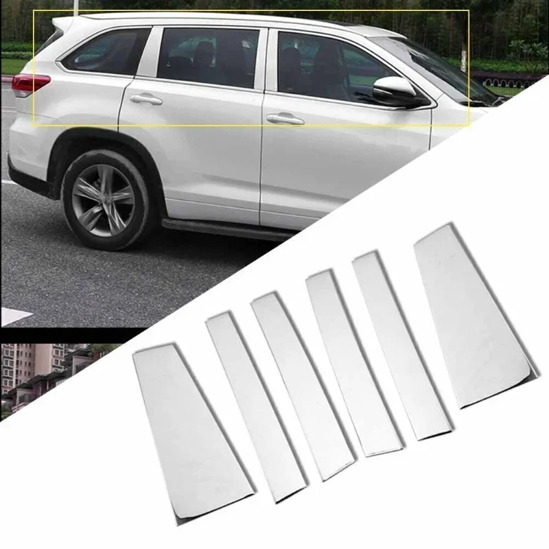 6 шт., хромированные наклейки для Toyota Highlander Kluger 2014 2015 2016 2017 2018 2019
6 шт., хромированные наклейки для Toyota Highlander Kluger 2014 2015 2016 2017 2018 2019