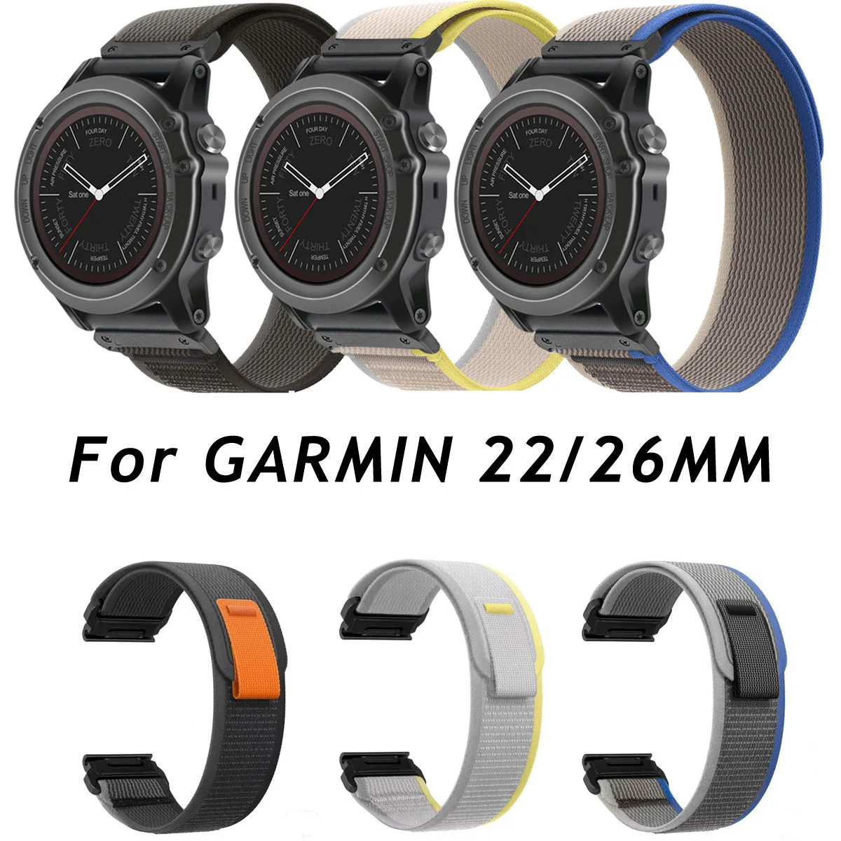 22mm 26mm Nylon Fabric Loop Watch Strap for Garmin Fenix 7X 6X 5X 7 6 5 D2 Forerunner 945 Tactix Weave Watch Band Bracelet
22mm 26mm Nylon Fabric Loop Watch Strap for Garmin Fenix 7X 6X 5X 7 6 5 D2 Forerunner 945 Tactix Weave Watch Band Bracelet