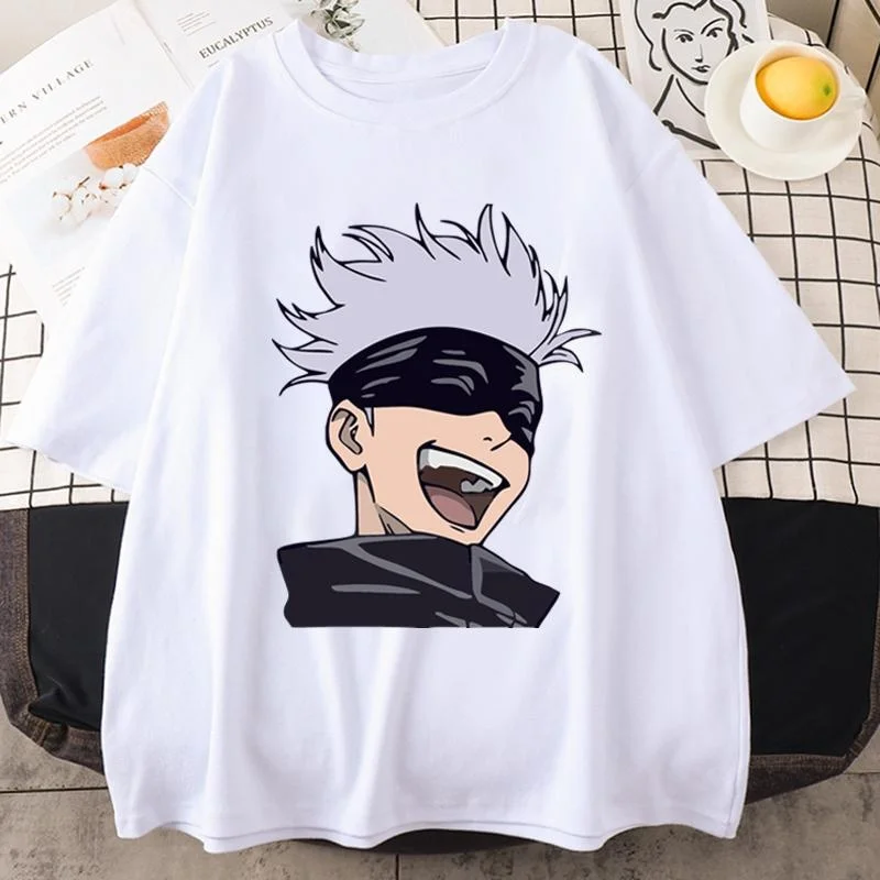Anime T Shirt Funny Satoru Gojo Graphic Printed Short Sleeve Unisex Casual Personality Round Neck Loose T Shirt
Anime T Shirt Funny Satoru Gojo Graphic Printed Short Sleeve Unisex Casual Personality Round Neck Loose T Shirt