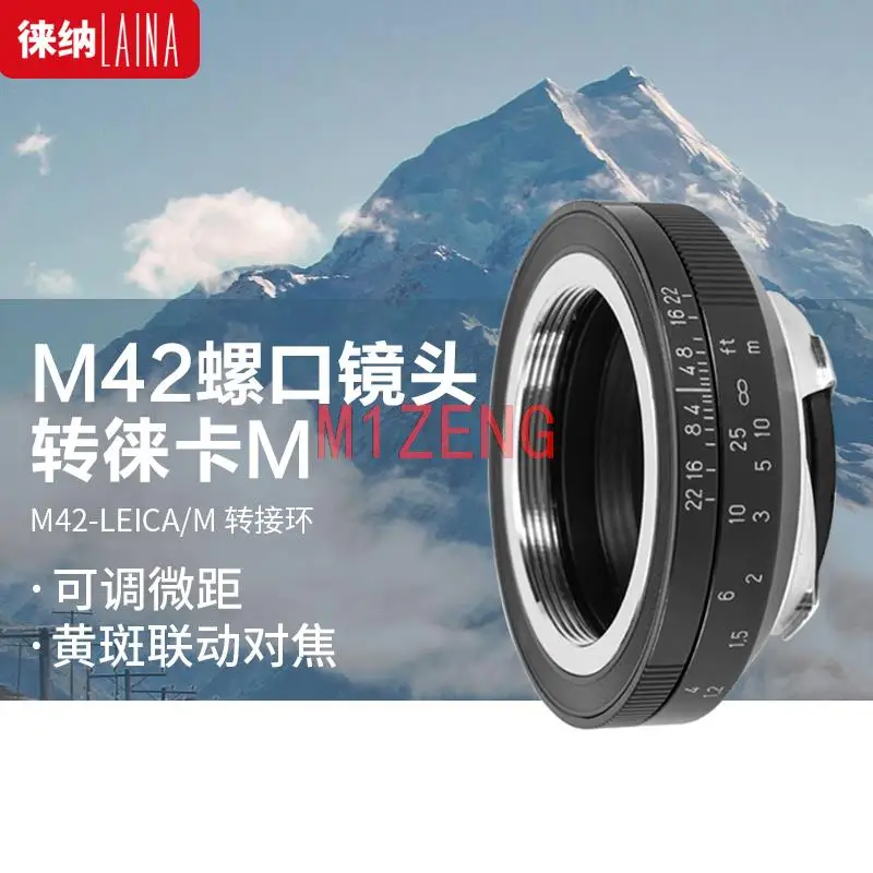 

m42-lm Rangefinder Focus Adapter ring for 50mm M42 Screw Mount lens to Leica M L/M m240 m11 m10 M9 M8 M7 M6 M5 m3 m2 M-P camera