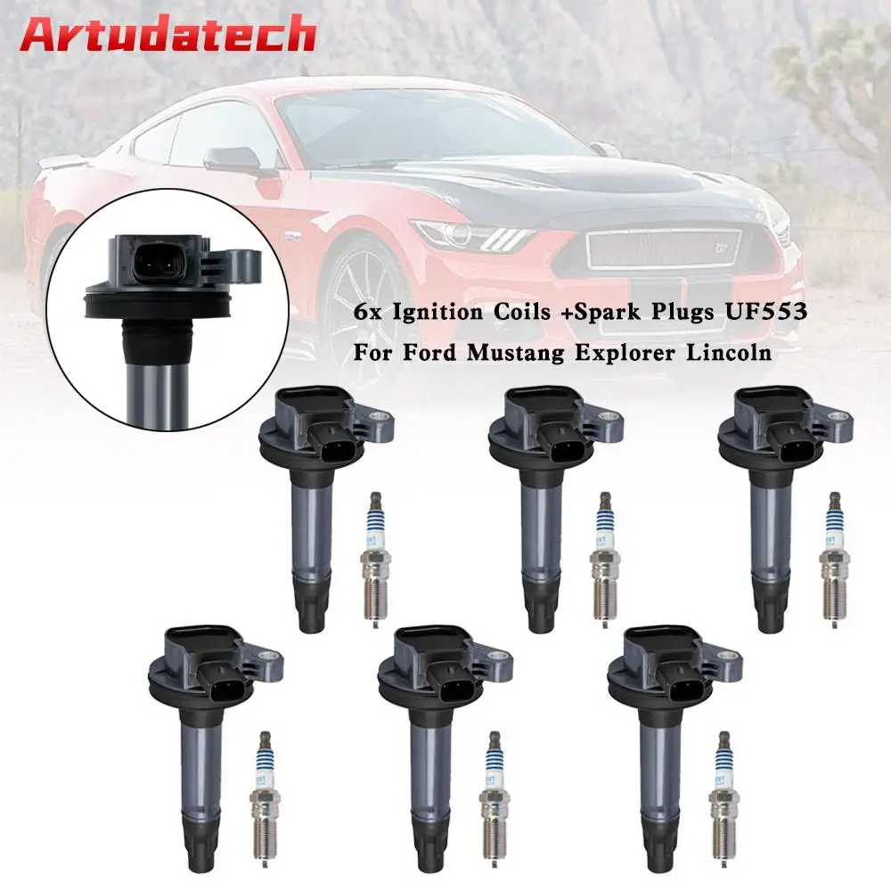 Artudatech 6x катушки зажигания + Свеча зажигания UF553 для Ford Mustang Explorer Lincoln
Artudatech 6x катушки зажигания + Свеча зажигания UF553 для Ford Mustang Explorer Lincoln