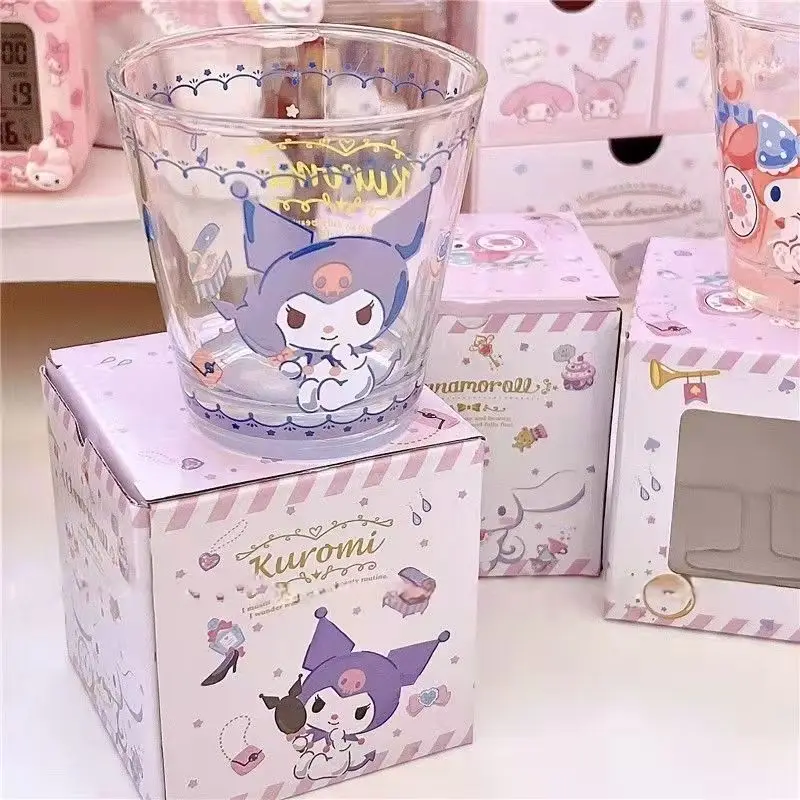 Kawaii Sanrios Glass Cup Kuromi MyMelody Cinnamoroll Cartoon Thickened Heat-resistant Water Cup Coffee Cup Gift for Girls
Kawaii Sanrios Glass Cup Kuromi MyMelody Cinnamoroll Cartoon Thickened Heat-resistant Water Cup Coffee Cup Gift for Girls
