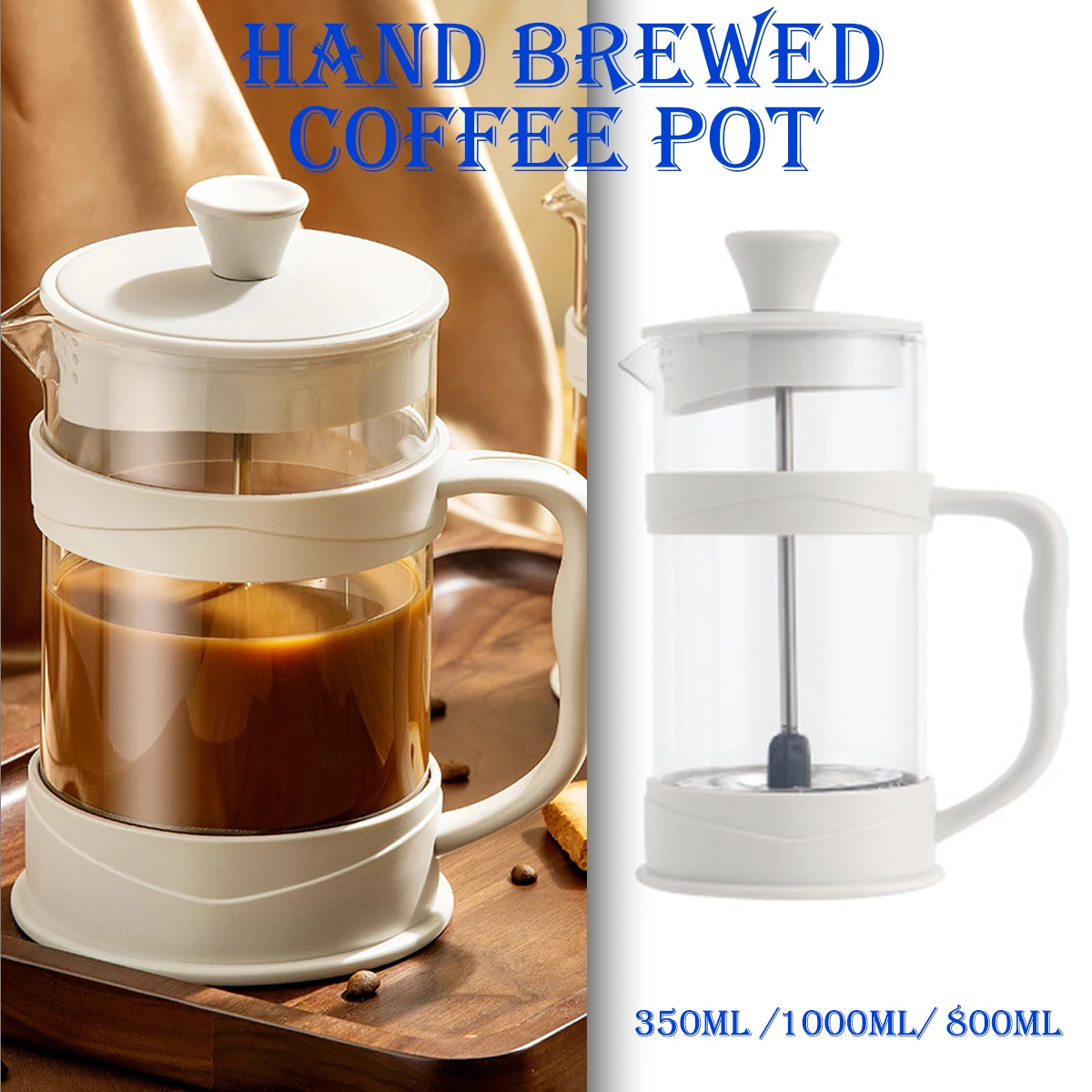 French Press Coffee Maker Heat Resistant Glass Coffee Pot Multifunctional Hand Punch Pot Coffee Accessories For Camping Travel
French Press Coffee Maker Heat Resistant Glass Coffee Pot Multifunctional Hand Punch Pot Coffee Accessories For Camping Travel