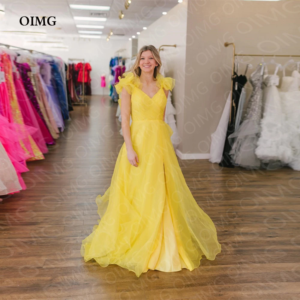 OIMG One Shoulder Yellow Chiffon Long Evening Dresses A Line Sleeveless Prom Gowns Formal Party Occasion Dress Plus Size
OIMG One Shoulder Yellow Chiffon Long Evening Dresses A Line Sleeveless Prom Gowns Formal Party Occasion Dress Plus Size