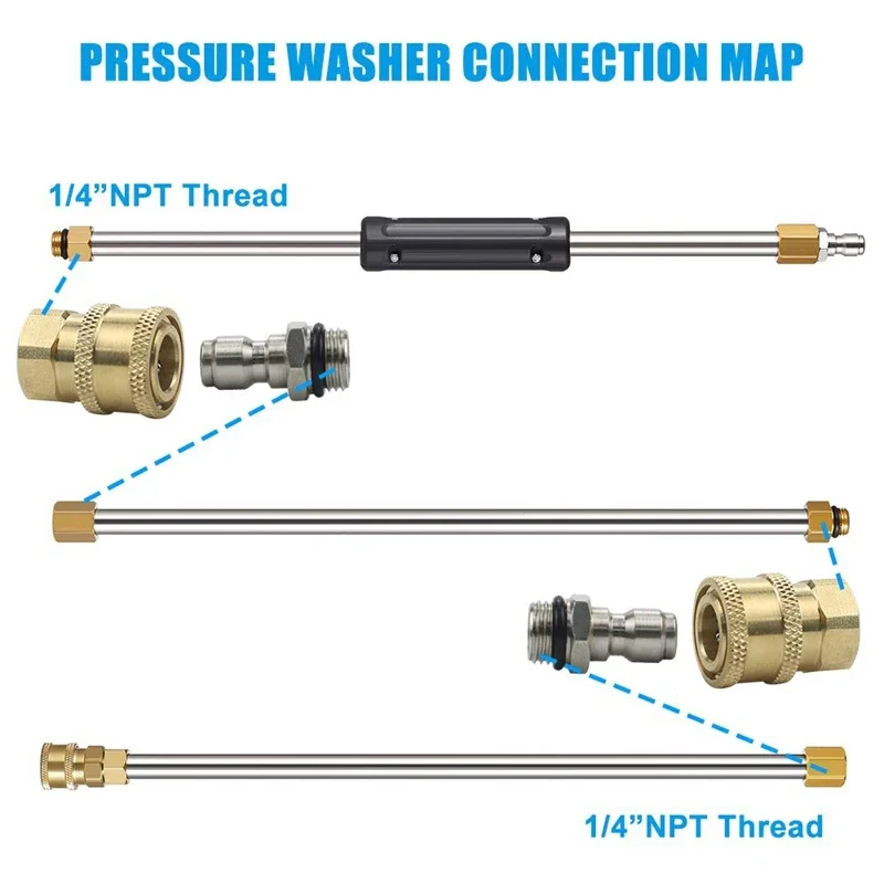 Accessories Quick Connector Adapter Fitting Stainless Steel Ferrule Female Seals 5000psi Attachment Replacement
Accessories Quick Connector Adapter Fitting Stainless Steel Ferrule Female Seals 5000psi Attachment Replacement