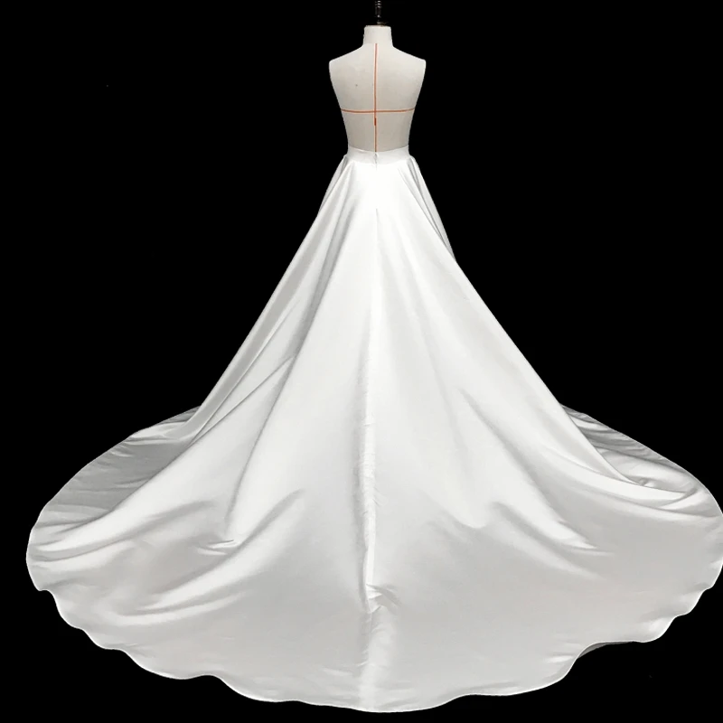 Satin Detachable Train Wedding Removable Skirt For Dresses Bridal Bow Overskirt
Satin Detachable Train Wedding Removable Skirt For Dresses Bridal Bow Overskirt
