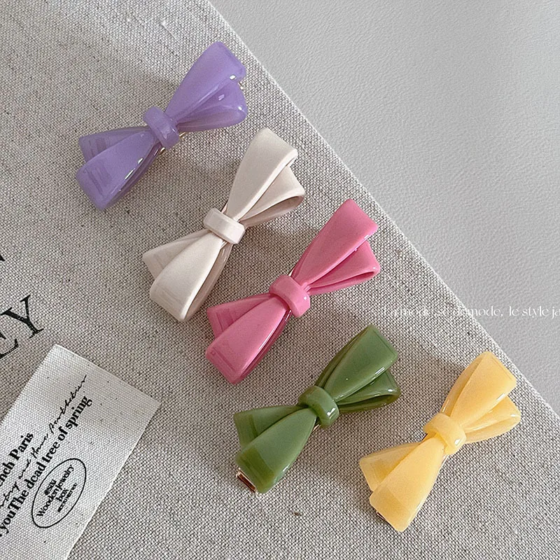 New Bow Acetate Hair Clips Sweet Candy Color Colorful Cute Hairpin Barrettes Women Hair Accessories Side Pins
New Bow Acetate Hair Clips Sweet Candy Color Colorful Cute Hairpin Barrettes Women Hair Accessories Side Pins