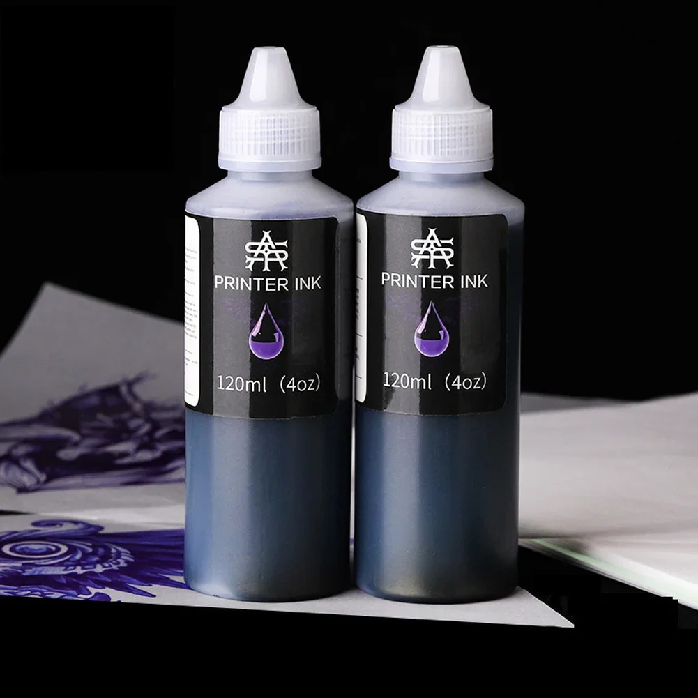 

120ML Tattoo Stencil Printer Ink for Inkjet Printer Stencil Machines A4 Transfer Tracing Paper Art Painting Tattoo Accessories