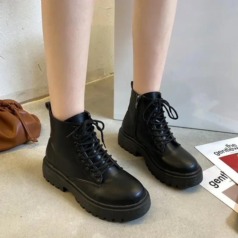 2023 Shoes for Women Winter Women's Boots Classics Ankle Boots Women Solid Side Zip Round Toe Lace Up Square Heel Ladies Shoes
2023 Shoes for Women Winter Women's Boots Classics Ankle Boots Women Solid Side Zip Round Toe Lace Up Square Heel Ladies Shoes