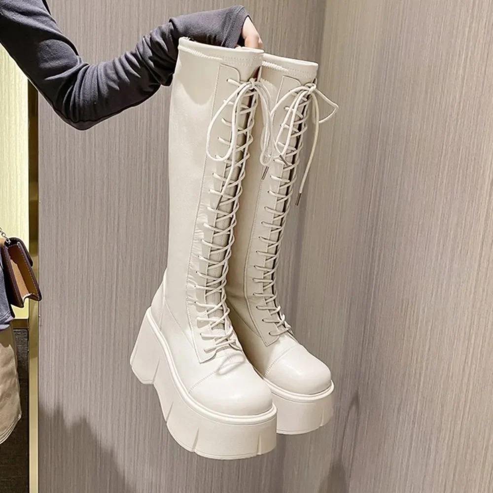 Mid Calf Boots Women Winter Boots Woman Ankle Boots Soft Lace-up Ladies Chelsea Zipper Botas Mujer Platform Heel Ladies Shoes
Mid Calf Boots Women Winter Boots Woman Ankle Boots Soft Lace-up Ladies Chelsea Zipper Botas Mujer Platform Heel Ladies Shoes