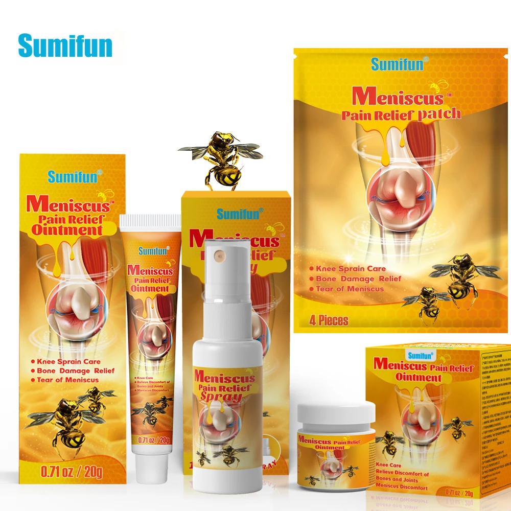 4Type Sumifun Bee Venom Knee Cream Treat Synovitis Meniscus Pain Relief Ointment Rheumatism Arthritis Ache Medical Plaster
4Type Sumifun Bee Venom Knee Cream Treat Synovitis Meniscus Pain Relief Ointment Rheumatism Arthritis Ache Medical Plaster