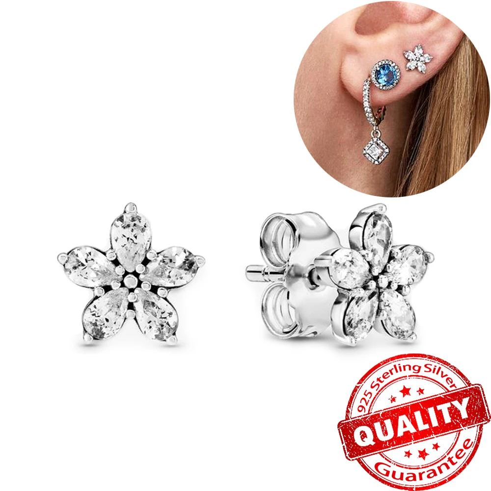 Luxury 925 Sterling Silver Sparkling Herbarium Cluster Stud Earrings DIY Women Fashion Jewelry Gift
Luxury 925 Sterling Silver Sparkling Herbarium Cluster Stud Earrings DIY Women Fashion Jewelry Gift