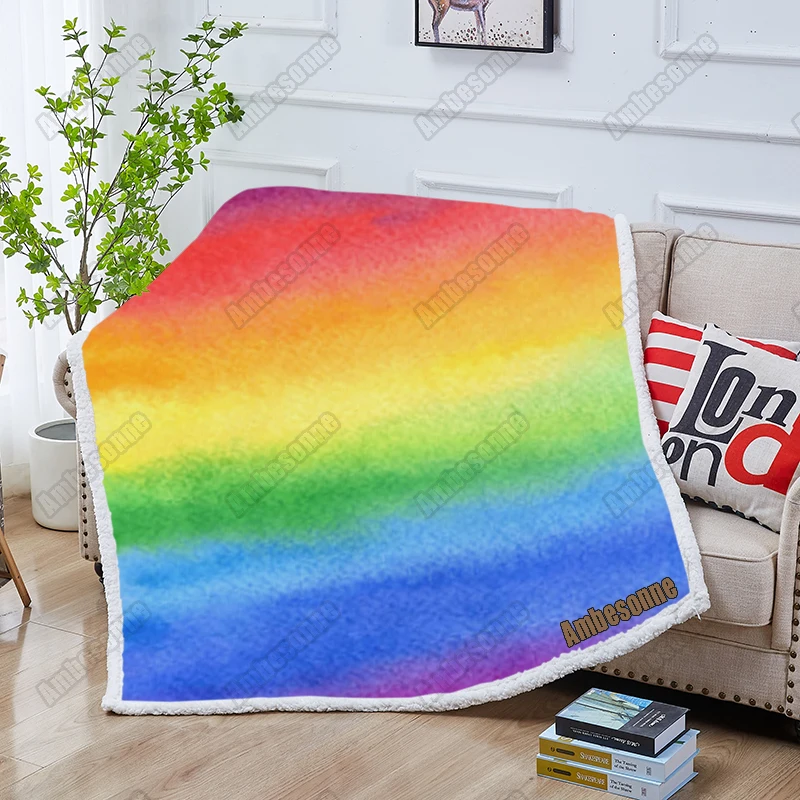 Rainbow Blanket Kids Cover Velvet Blanket Custom Blanket Sherpa Blanket Office Blankets Household Quilt Travel Warm Blankets
Rainbow Blanket Kids Cover Velvet Blanket Custom Blanket Sherpa Blanket Office Blankets Household Quilt Travel Warm Blankets