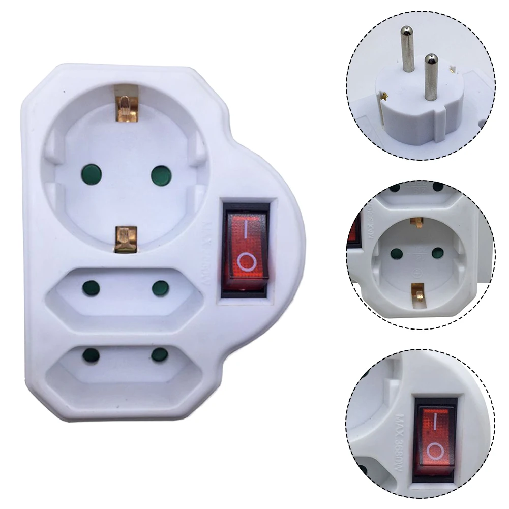 3 Way Socket Adapter 1pcs Accessories Conversion Plug Flame Retardant PP Home Multiple Power Converter Brand New
3 Way Socket Adapter 1pcs Accessories Conversion Plug Flame Retardant PP Home Multiple Power Converter Brand New