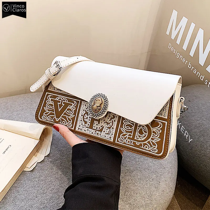 VC Luxury Brand Designer Women's Embroidery Shoulder Bag High Quality PU Leather Crossbody Bags for Women Elegant Female Bag
VC Luxury Brand Designer Women's Embroidery Shoulder Bag High Quality PU Leather Crossbody Bags for Women Elegant Female Bag