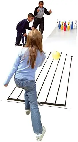 

Indoor Bowling Lane For Use With Lightweight Plastic or Foam Pins and Balls, Physical Education Equipment, Childrens Bowling Lan