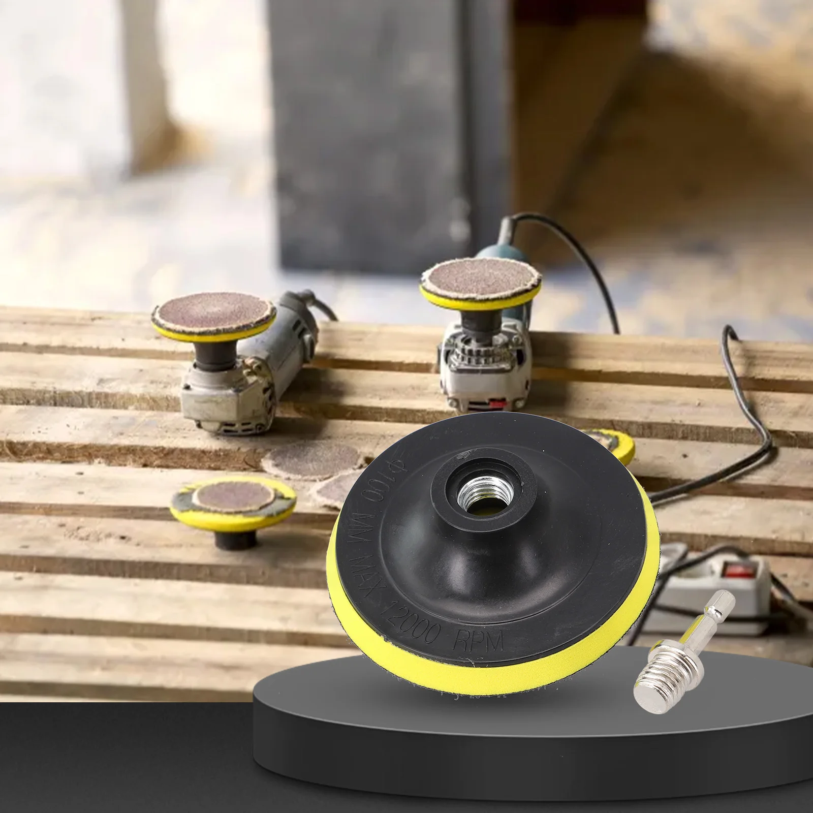 3-7 Inch Self-Adhesive Backing Pad Polishing Plate With 10/14mm Thread Adapter Die Grinders, Air Grinders, Electric Drills, Etc
3-7 Inch Self-Adhesive Backing Pad Polishing Plate With 10/14mm Thread Adapter Die Grinders, Air Grinders, Electric Drills, Etc