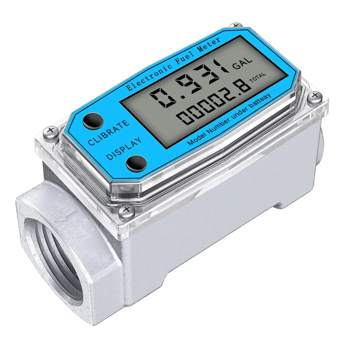 Digital Turbine Water Flow Meter Digital LCD Display with NPT Counter and FNPT Thread Gas Oil Fuel Flowmeter (1 Inch)
Digital Turbine Water Flow Meter Digital LCD Display with NPT Counter and FNPT Thread Gas Oil Fuel Flowmeter (1 Inch)