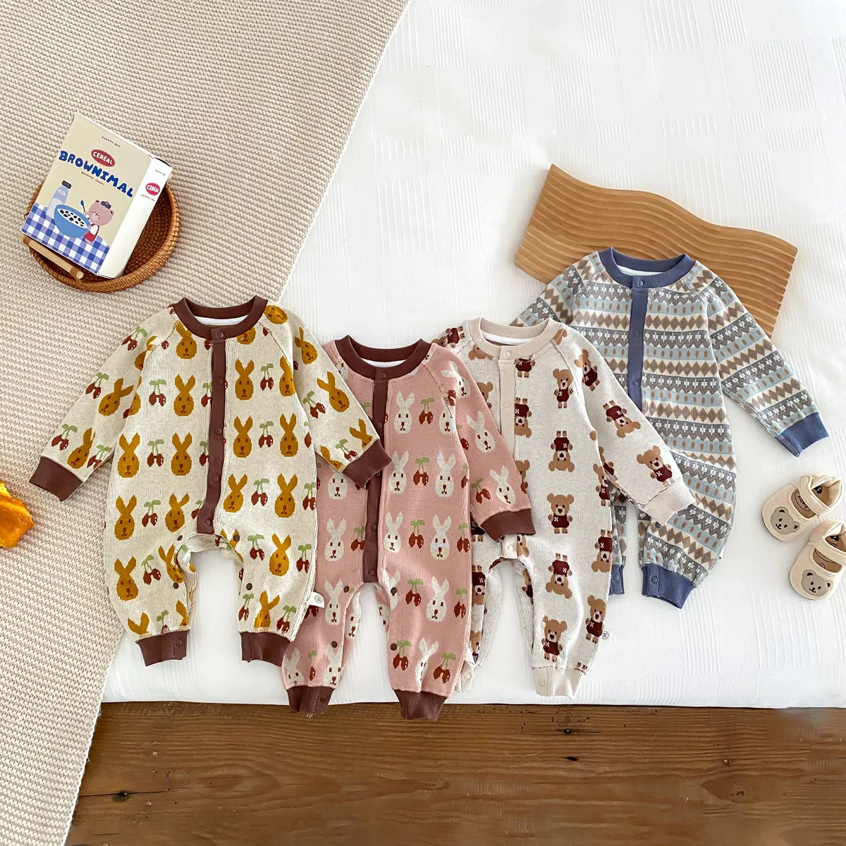 Autumn Winter Boy Girl Baby Cartoon Print Knitted Cardigan Romper Newborn Cute Knitting Jumpsuit Infant Cotton Casual One-piece
Autumn Winter Boy Girl Baby Cartoon Print Knitted Cardigan Romper Newborn Cute Knitting Jumpsuit Infant Cotton Casual One-piece