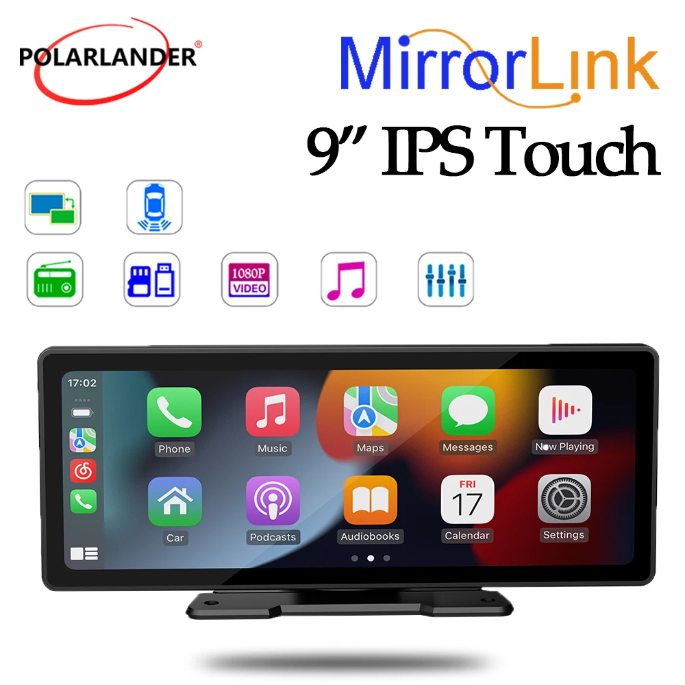 Bluetooth Car Stereo Audio Wireless Carplay Android Auto 9'' Car Multimedia Player IPS Touch Screen Portable Car MP5 Stereo 
Bluetooth Car Stereo Audio Wireless Carplay Android Auto 9'' Car Multimedia Player IPS Touch Screen Portable Car MP5 Stereo