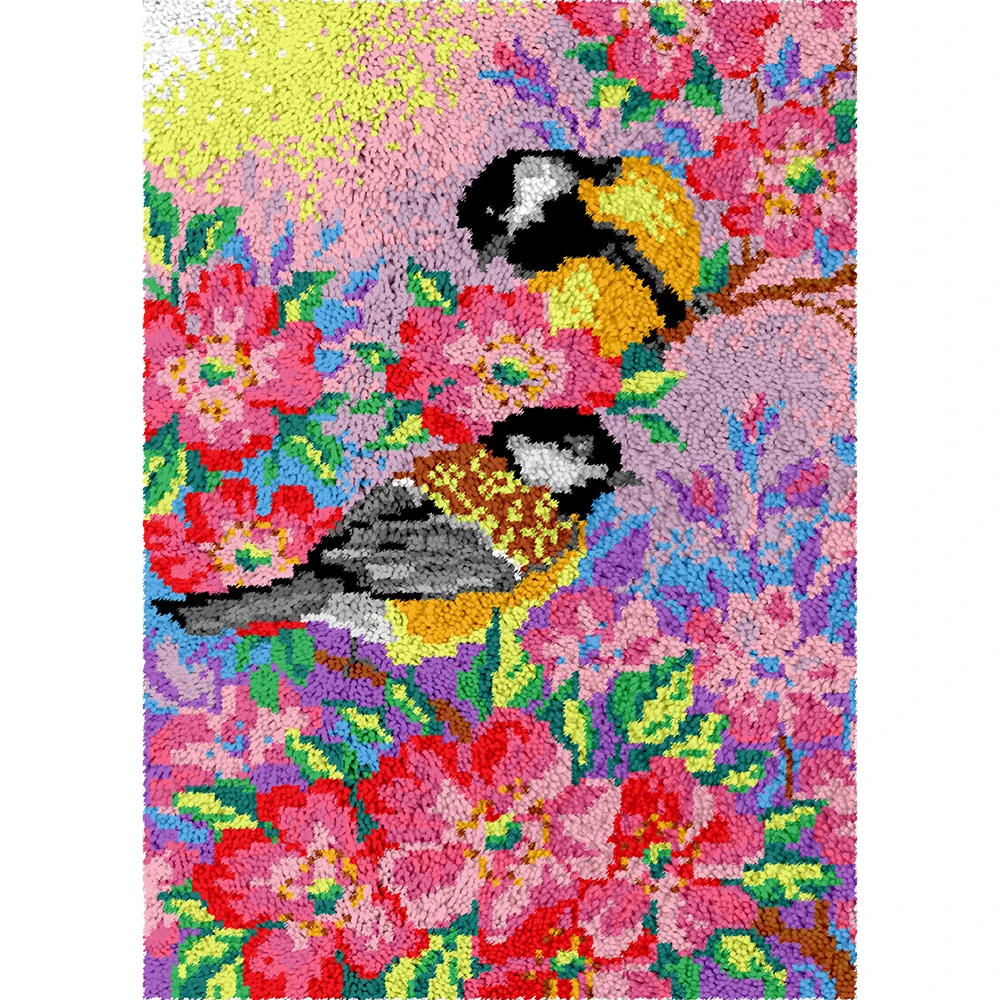 Hobby crafts Carpet embroidery kits Latch hook kit with printed pattern Birds Tapestry Crafts for adults Rug making kits
Hobby crafts Carpet embroidery kits Latch hook kit with printed pattern Birds Tapestry Crafts for adults Rug making kits
