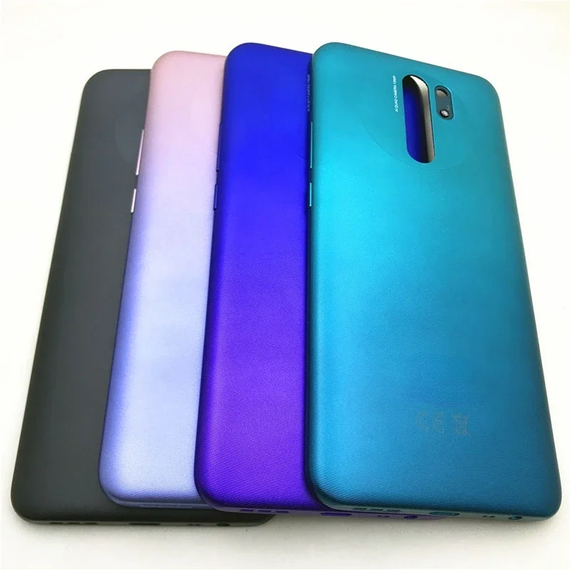 

6.53" For Xiaomi Redmi 9 Back Battery Cover Rear Housing Door Case For Redmi9 Battery Cover With Side Buttons Replace