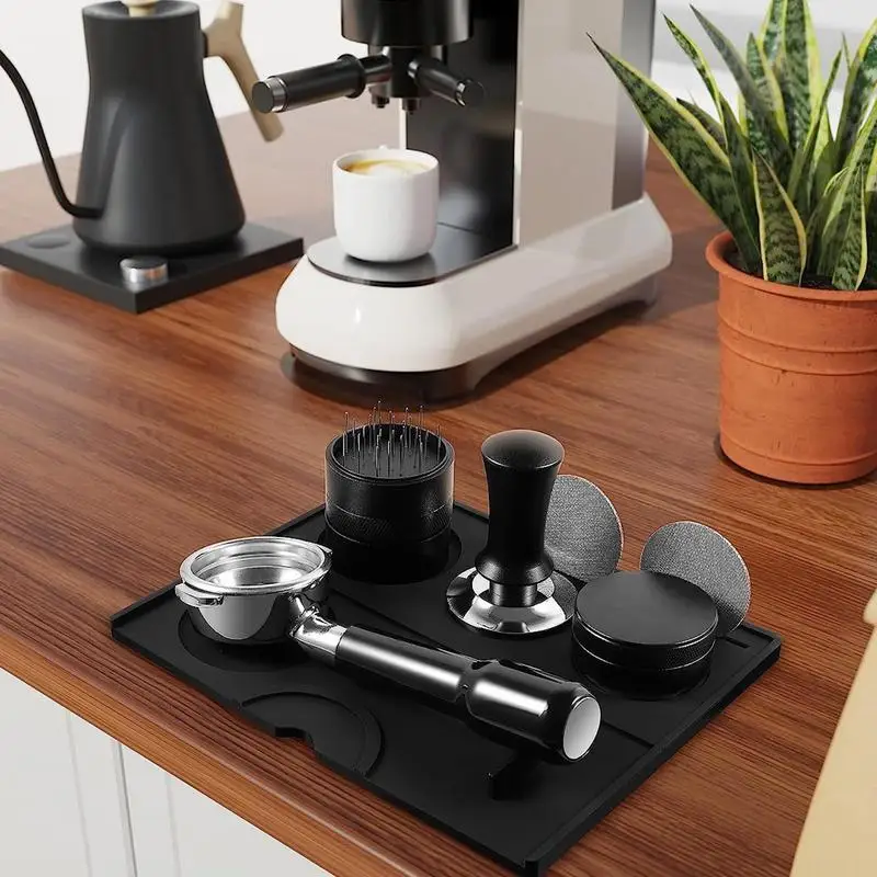 Coffee Tamper Mat Silicone Coffee Tamping Pad With Anti-Slip Coffee Tamper Holder Home Kitchen Accessory Pad coffee accessories
Coffee Tamper Mat Silicone Coffee Tamping Pad With Anti-Slip Coffee Tamper Holder Home Kitchen Accessory Pad coffee accessories