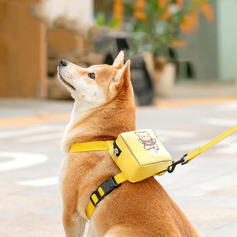 

Dog Backpack Traction Rope Vest Type Small and Medium-sized Dog Chest Strap Walking Cat Harness Leash Set Pet Supplies Products