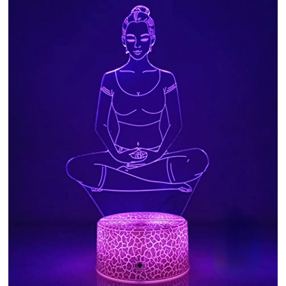 

Nighdn Yoga Meditation Night Light 16 Colors Changing Optical Illusion Lamp LED Table Desk Decor Nightlights Christmas Gifts