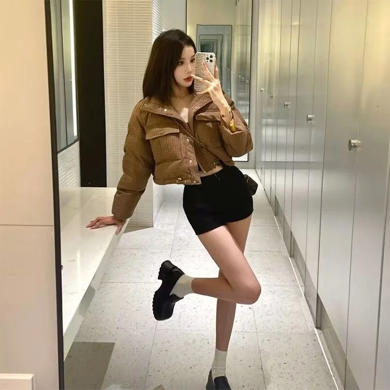 Short down cotton jacket for women in winter, Korean version, loose casual cotton jacket, fashionable design, cotton jacket,
Short down cotton jacket for women in winter, Korean version, loose casual cotton jacket, fashionable design, cotton jacket,