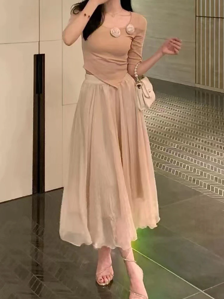 Elegant Sweet Skirt Womenswear 2023 Summer Chic Crewneck Regular Sleeve Fairy Dress French Romantic Chiffon Party Evening Dress
Elegant Sweet Skirt Womenswear 2023 Summer Chic Crewneck Regular Sleeve Fairy Dress French Romantic Chiffon Party Evening Dress