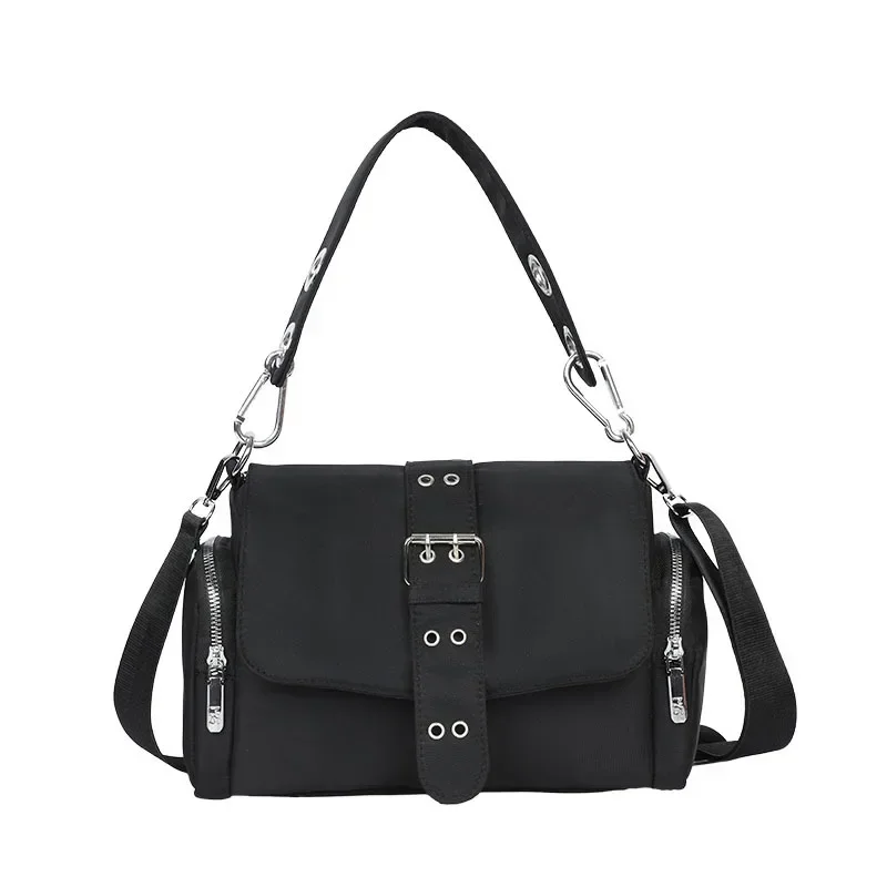 Nylon Women Shoulder Crossbody Bag black Fashion Rivet Axillary bags Brand design ladies female handbag small Black bolsa femini
Nylon Women Shoulder Crossbody Bag black Fashion Rivet Axillary bags Brand design ladies female handbag small Black bolsa femini