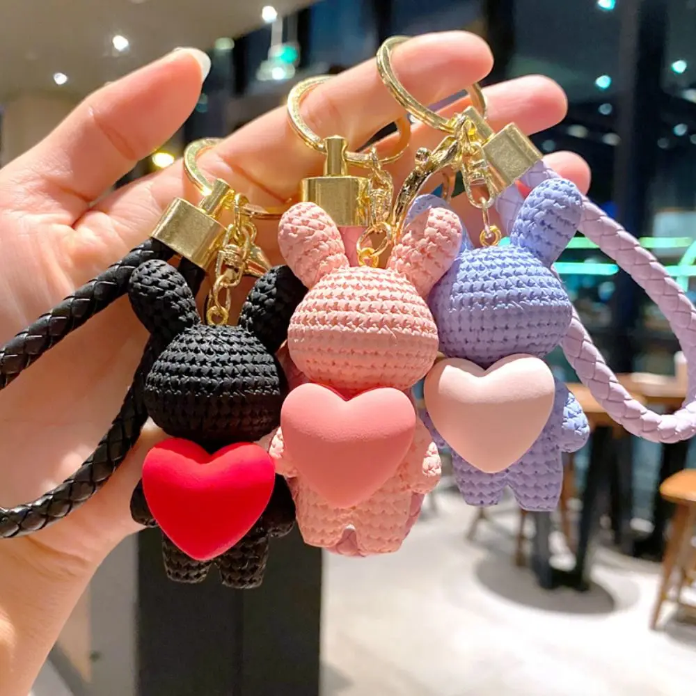 Cartoon Resin Peach Heart Knitting Rabbit Pendant Keychain Car Keychain Bag Charms Jewelry Car Accessories
Cartoon Resin Peach Heart Knitting Rabbit Pendant Keychain Car Keychain Bag Charms Jewelry Car Accessories