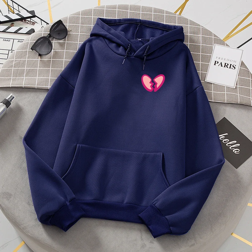Novelty Fashion Broken Heart Printed Hoodies Women Crew Neck Warm Hooded Creative Tide Hoodie Street Harajuku Streetwears
Novelty Fashion Broken Heart Printed Hoodies Women Crew Neck Warm Hooded Creative Tide Hoodie Street Harajuku Streetwears