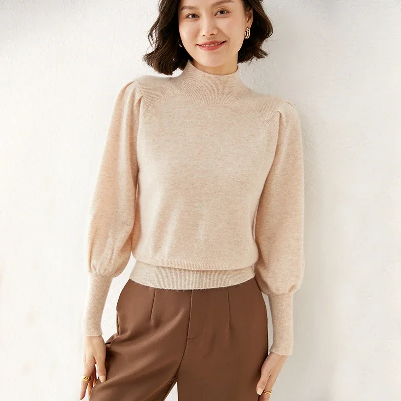2021 Autumn And Winter New Cashmere Sweater Women Half High Neck Pullover Casual Fashion Knitted Top Women Plus Size Jacket Warm
2021 Autumn And Winter New Cashmere Sweater Women Half High Neck Pullover Casual Fashion Knitted Top Women Plus Size Jacket Warm