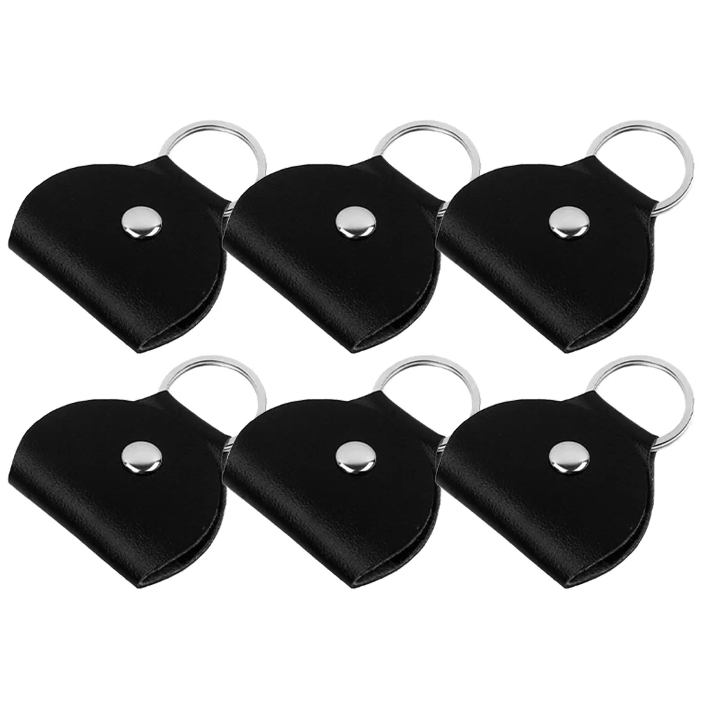 6 Pcs Black Keychain Guitar Pick Portable Pouch Small Holder Protective Case Storage
6 Pcs Black Keychain Guitar Pick Portable Pouch Small Holder Protective Case Storage